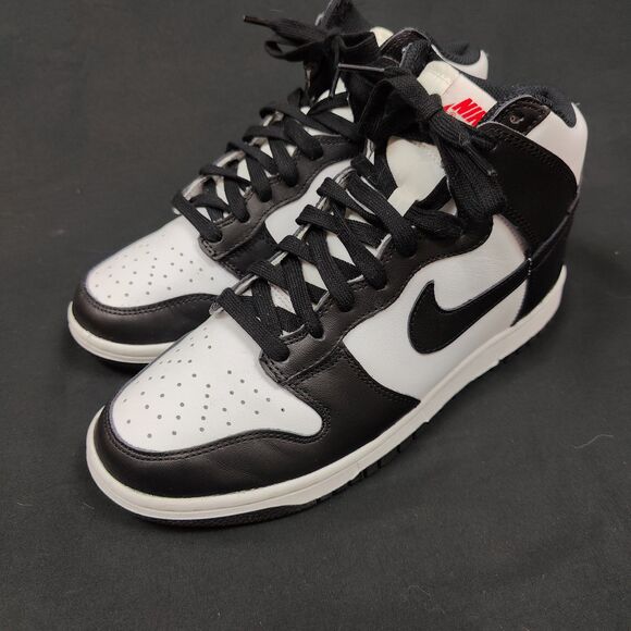 ♡ Nike ♡ Panda Dunk High Sneakers in Black & White - Picture 2 of 8
